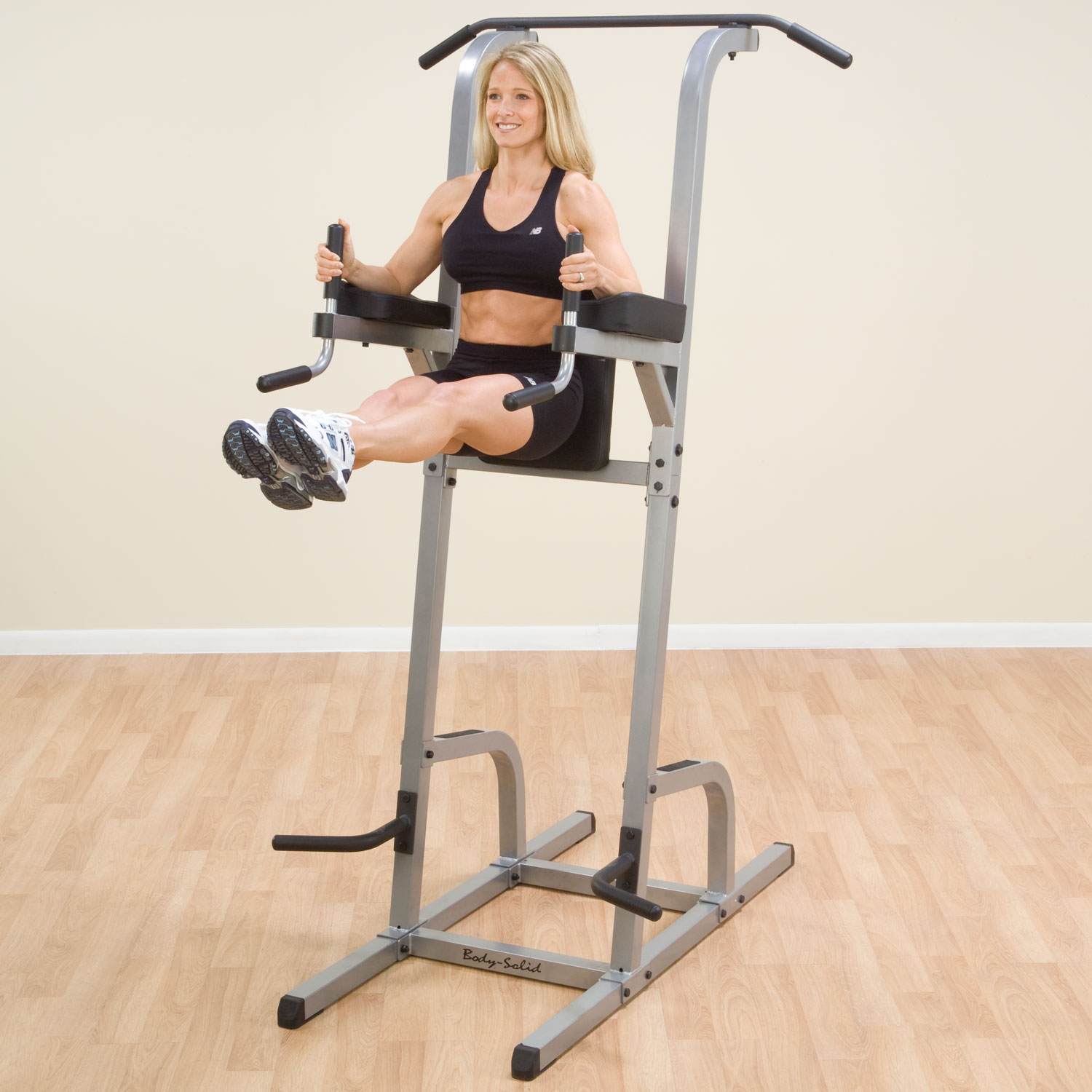 Body-Solid Vertical Knee Raise Machine - with Lat Pull-Up / Chin-Up ...