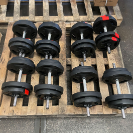 Body Power 4 x 16Kg Tri-Grip Vinyl Dumbbell Sets - Northampton Ex ...