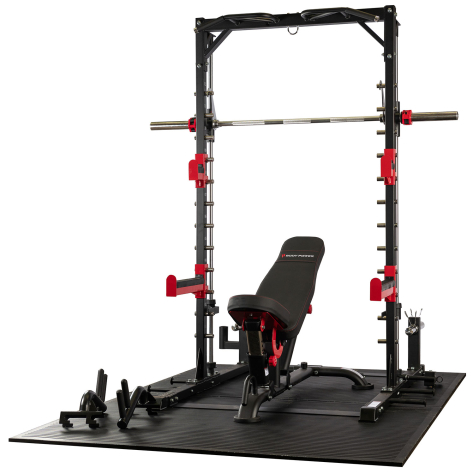 Body Power Smith Half Rack with Bench