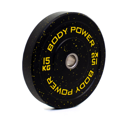 Body Power 15Kg Hi Temp Rubber Crumb Olympic Bumper Plate x1