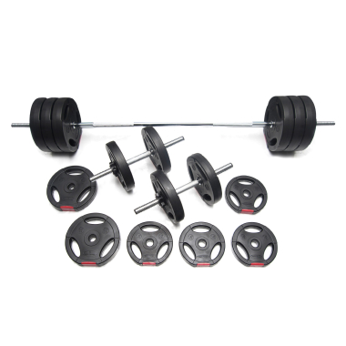 Body Power 42kg Tri-Grip Vinyl Weight Set