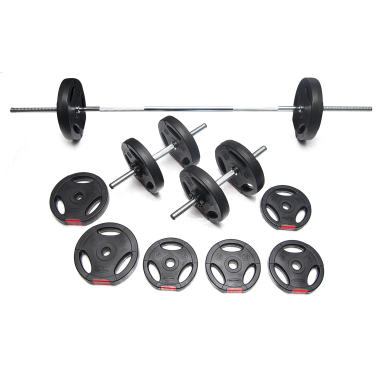 Body Power 52kg Tri-Grip Vinyl Weight Set