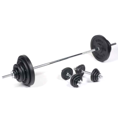 Body Power 50Kg 5FT SPINLOCK Weight Set